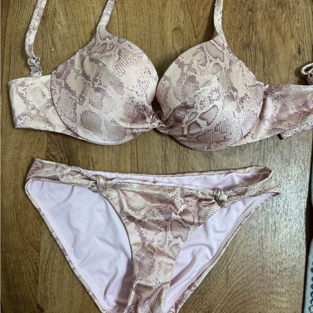 Victoria's Secret Pink Snake Print Bikini